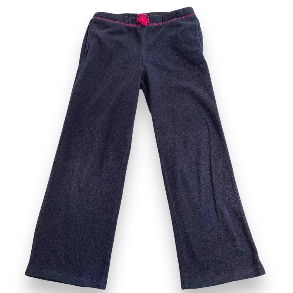 Danskin Now Girls Fleece Pants Casual Pajama Loungewear Navy Blue Medium 7 8